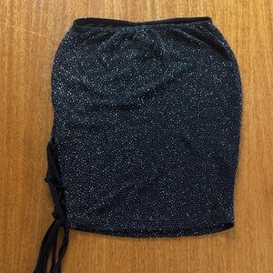 Windsor Black Sparkle Pencil Skirt